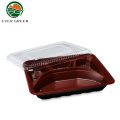 Disposable 4 Compartment Disposable Plastic Bento Lunch Box